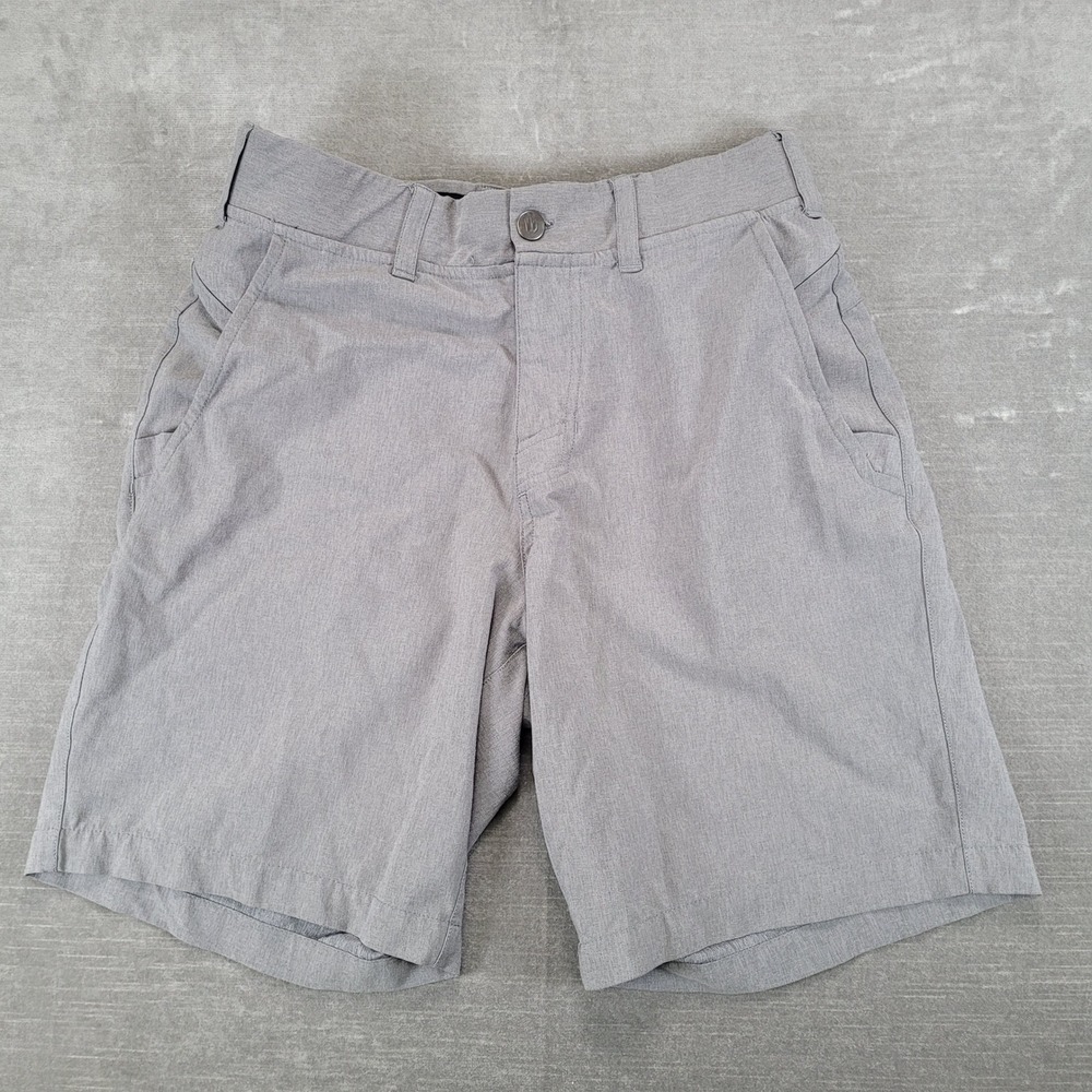 Hylete Mens Above-Knee Training Shorts Gray Size 30W Athletic Performance Gym